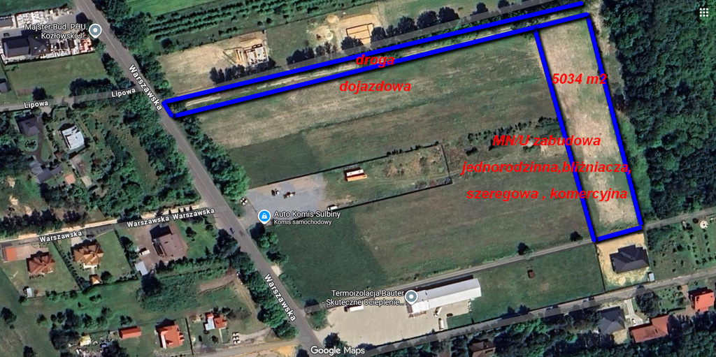 Działka 5034 m² Garwolin pod 4 domy — zdjęcie 9