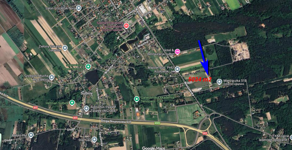 Działka 5034 m² Garwolin pod 4 domy — zdjęcie 10
