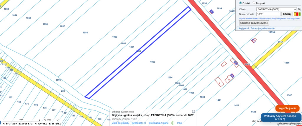Działka rolna 2000 m² – Paprotnia, gm. Stężyca — zdjęcie 3