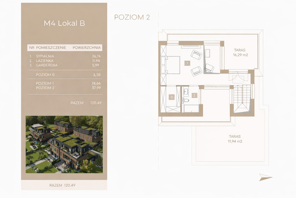 Apartament z tarasami | Wola Justowska — zdjęcie 3