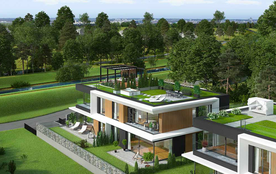 Apartament z tarasami - Wola Justowska