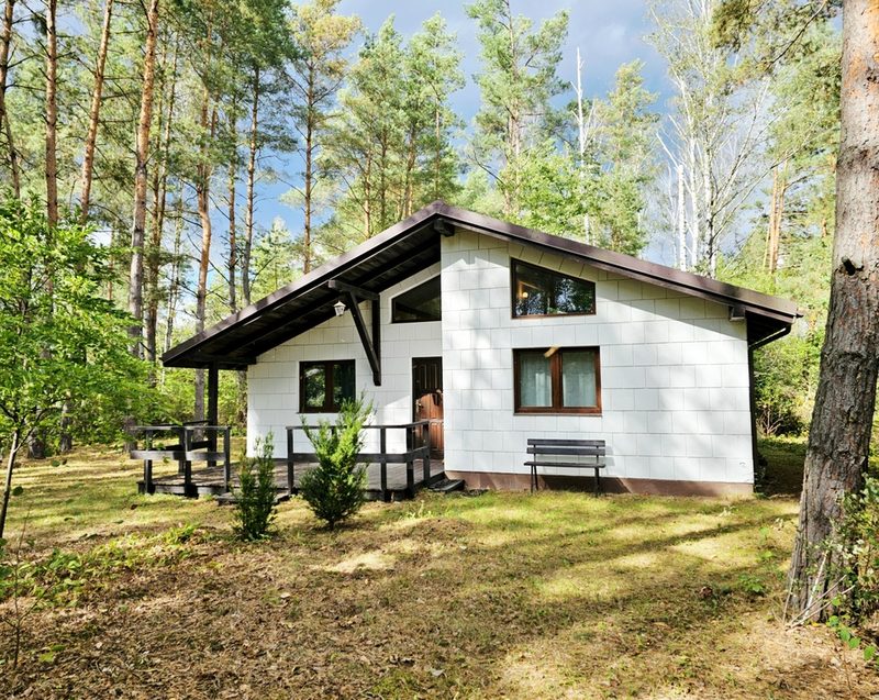 Dom całoroczny przy lesie, kominek, działka 1100m2