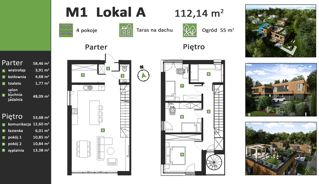 Apartament z tarasem na dachu - Wola Justowska — zdjęcie 2