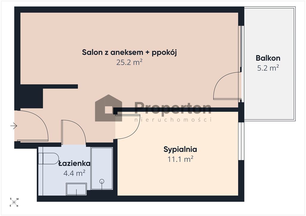 2 pokoje | 40,69 m² | wysoki standard | komórka — zdjęcie 16