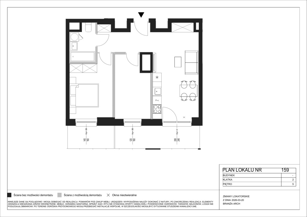 Warszawa Wola | 3 pokoje | 54,26 m² | Balkon 11,56 m² |Stacja Wola III - zdjęcie 2